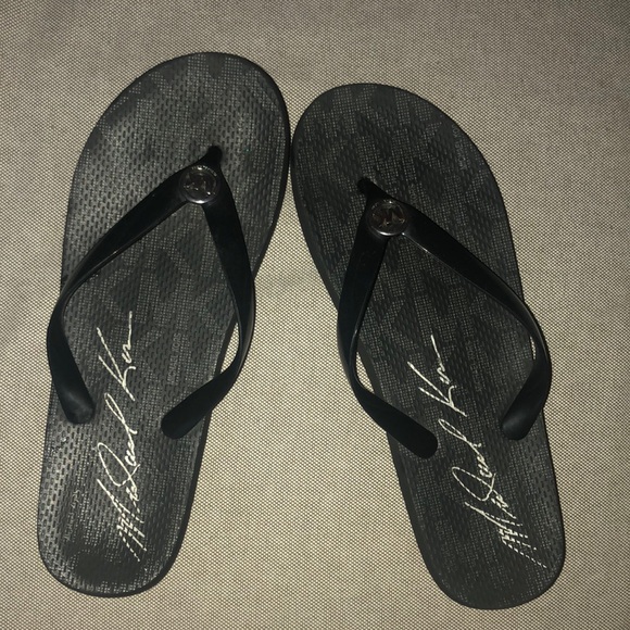 Michael Kors Shoes - Michael Kors Black Flip Flops